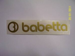 nálepka BABETTA - zlatá 135x25