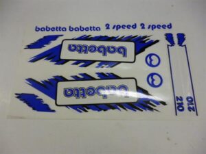 Nálepka Babetta sada modrá