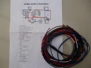 elektroinstalace JAWA 50/05 s tlumivkou