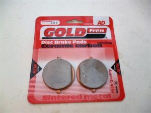 destičky brzdové - sada 2ks ( Jawa 639-640 ) GOLDFREN