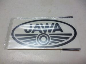 nálepka JAWA 100x50-černá