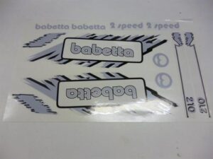 Nálepka Babetta sada šedá