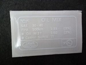 Nálepka Babetta OIL MIX