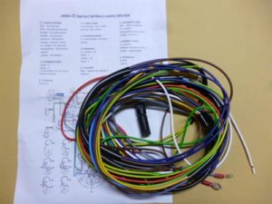 Elektroinstalace - JAWA 350 Kývačka,spínačka v nádrži