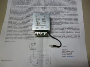 regulátor 6V 75W - pol AEV 0361 ( Pér,Kýv,Pan )