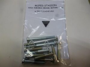 Sada vnějších pohledových šroubů motoru 11ks Stadion (pro plechové víko zapal.)