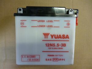 motobaterie YUASA 12N5.5-3B (12V 5.5Ah)