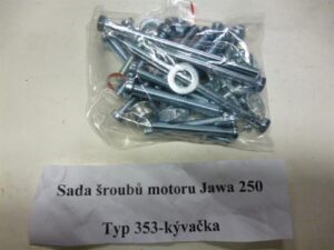 sada šroubů motoru J250/353 (Kývačka)