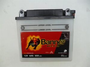 baterie BANNER 12V, 12N 5,5-3B, 5,5Ah, 60A, konvenční 135x60x130 (vč. balení elektrolytu)