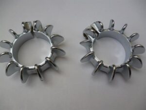 objímky kolen výfuků - sada 2ks ( ČZ 125,150 C ) chrom