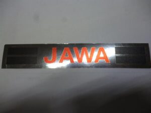 Nálepka Jawa (Babetta 207) chrom