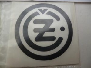 nálepka ČZ 50x50-černá/sada 2ks
