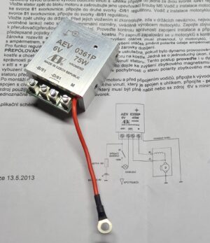 regulátor 6V 75W + pol AEV 0361P ( Pér,Kýv,Pan )